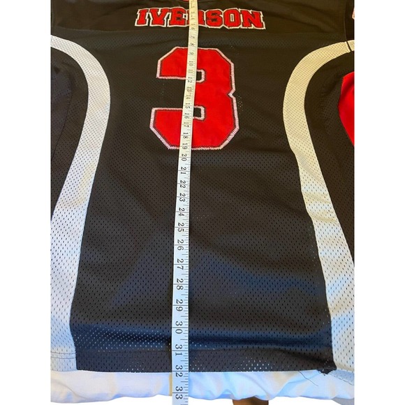 Vintage Reebok Allen Iverson Football 2XL Jersey #3 - Picture 10 of 11